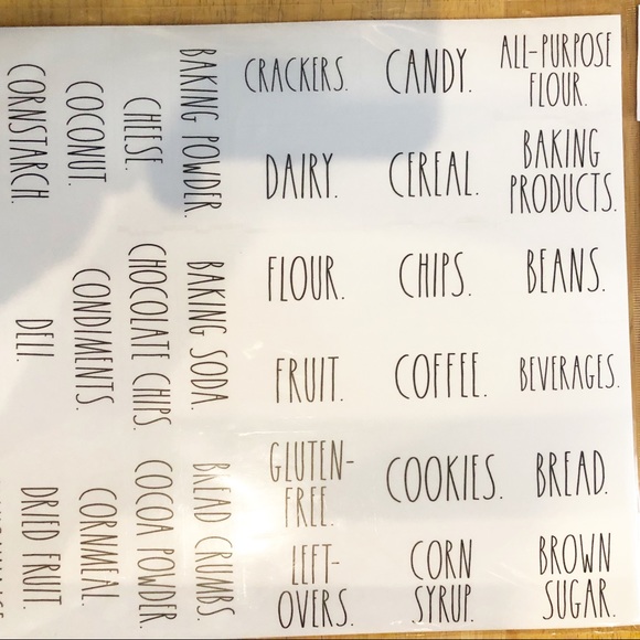 NEW Rae Dunn Clear ORGANIZING LABELS - NIP - Picture 4 of 6